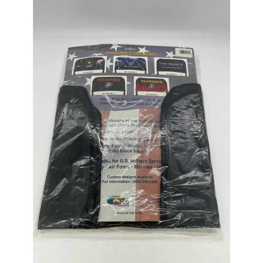 Integrity MARINES Matching Set of 4 Folding Chair Back Covers Made in the USA